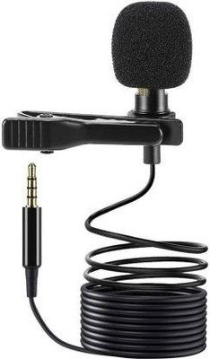 LIVIK 3.5mm Clip Microphone For-Youtube|Collar Mike for Voice Recording | Lapel Mic Microphone