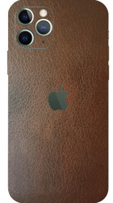 BUGGU APPLE iPhone 11 Pro Mobile Skin(Ultra Super Brown Leather Skin With High Matte Finish.)
