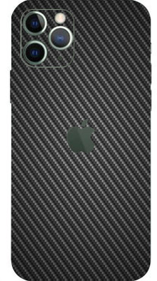 TJ CREATION APPLE iPhone 11 Pro Mobile Skin(Ultra Super Black Carbon Fiber Skin With High Matte Finish.)