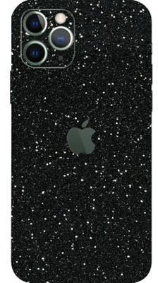 TJ CREATION APPLE iPhone 11 Pro Mobile Skin(Ultra Super Black Glitter Skin With High Matte Finish.)