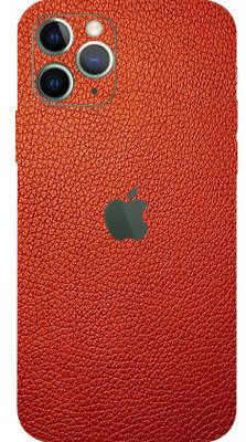 BUGGU APPLE iPhone 11 Pro Mobile Skin(Ultra Super Red Leather Skin With High Matte Finish.)