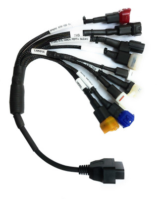 FIXKIT OBD-II (OBD2) 16 pin Smart Multi Pin 9 Types Converter Cable OBD Interface