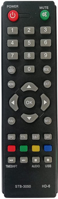 BhalTech STB-3050 Set Top Box DTH Compatible for  Dapic Remote Controller(Black)