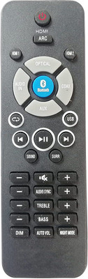 BhalTech Sound bar Multimedia System Universal Compatible for  Philips Remote Controller(Black)