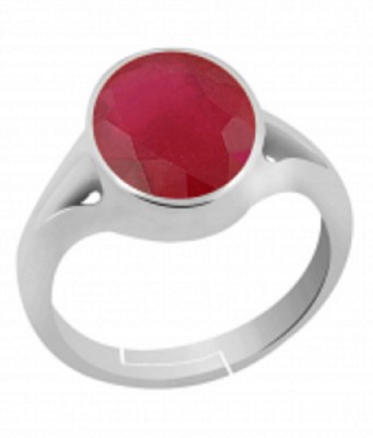 GALAXY ASTRO Stone Ruby Silver Plated Ring