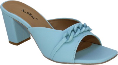 SKOLL Women Heels(Blue , 3)