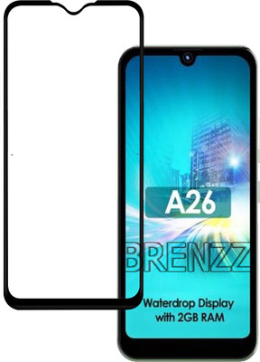 BRENZZ Edge To Edge Tempered Glass for Itel A26(Pack of 1)