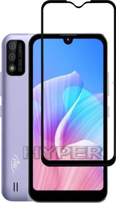 Hyper Edge To Edge Tempered Glass for Itel A26(Pack of 1)