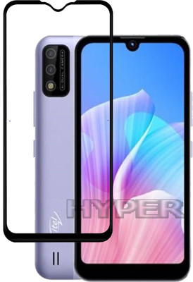 Hyper Edge To Edge Tempered Glass for Itel A26(Pack of 1)