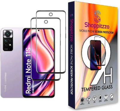 Shoppitzzo Edge To Edge Tempered Glass for Redmi Note 11/11s 5G/DuraGlass Tempered Glass/Full Screen Coverage-Edge to Edge(Pack of 2)