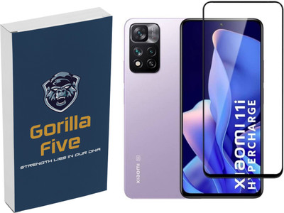 GORILLA FIVE Edge To Edge Tempered Glass for :Xiaomi 11i Hypercharge 5G, Xiaomi 11i 5G(Pack of 2)