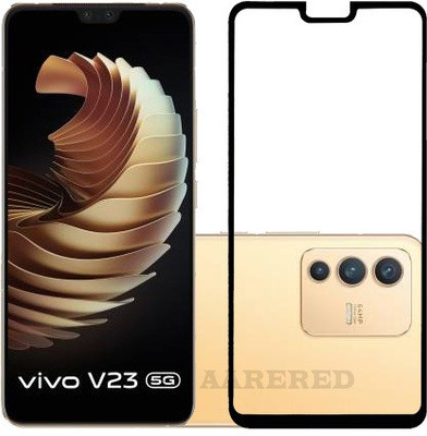 AARERED Edge To Edge Tempered Glass for Vivo V23 5G(Pack of 1)