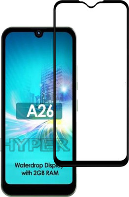 Hyper Edge To Edge Tempered Glass for Itel A26(Pack of 1)