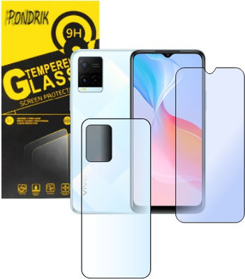 PONDRIK Front and Back Screen Guard for VIVO Y21T(Pack of 2)