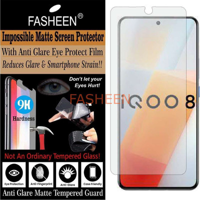 Fasheen Tempered Glass Guard for IQOO 8 5G (Matte Finish)(Pack of 1)