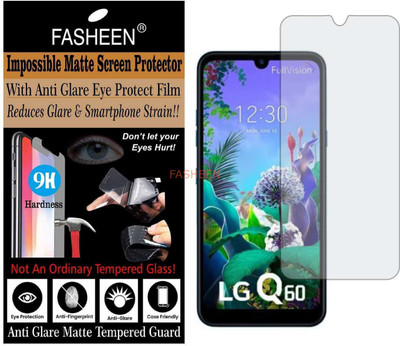 Fasheen Tempered Glass Guard for LG Q60 (Matte Finish)(Pack of 1)