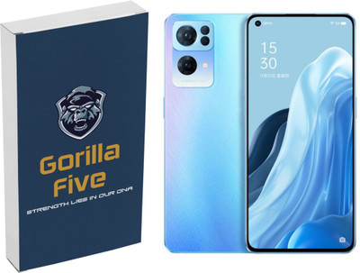 FIVE-O Edge To Edge Tempered Glass for : :OPPO Reno7 5G.(Pack of 2)