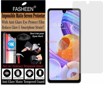 Fasheen Tempered Glass Guard for LG K71 (Matte Finish)(Pack of 1)