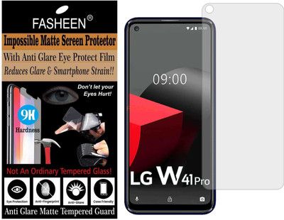 Fasheen Tempered Glass Guard for LG W41 (Matte Finish)(Pack of 1)