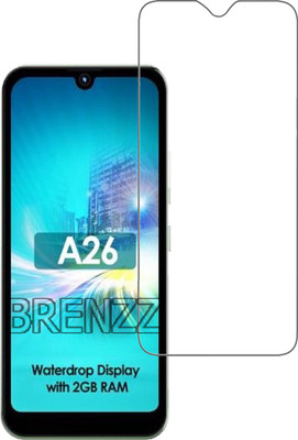 BRENZZ Tempered Glass Guard for Itel A26(Pack of 1)