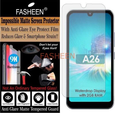 Fasheen Tempered Glass Guard for ITEL A26 (Matte Finish)(Pack of 1)