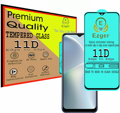 EZGER Edge To Edge Tempered Glass for Realme C3(Pack of 1)