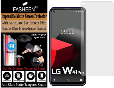 Fasheen Tempered Glass Guard for LG W41 PLUS (Matte Finish)(Pack of 1)