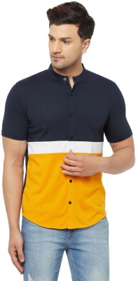 GLITO Men Color Block Casual Multicolor Shirt