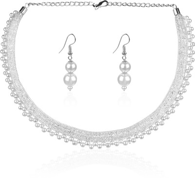 Mad Club Alloy Gold-plated Silver Jewellery Set(Pack of 1)