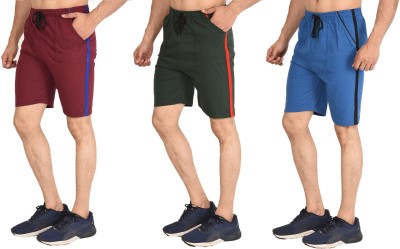 Dia A Dia Striped Men Multicolor Basic Shorts