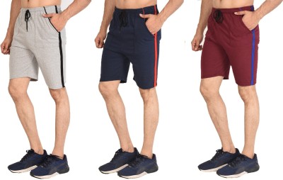 Dia A Dia Solid Men Blue, Red, Grey Gym Shorts