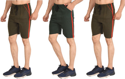 Dia A Dia Solid Men Multicolor Casual Shorts
