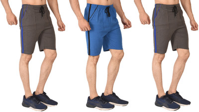 Dia A Dia Solid Men Multicolor Basic Shorts