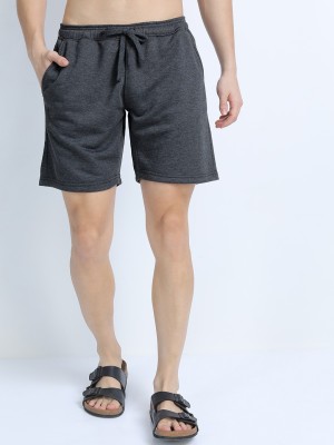 HIGHLANDER Solid Men Grey Casual Shorts