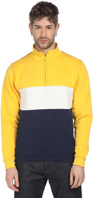 FLYING MACHINE Full Sleeve Color Block Men Sweatshirt