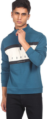 FLYING MACHINE Full Sleeve Color Block Men Sweatshirt