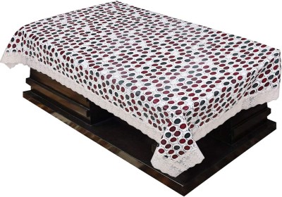 MANUFACTORY Printed 2 Seater Table Cover(White, PVC)