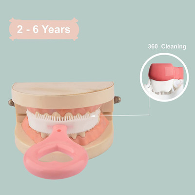 AARADHYAM L H DECO U Shaped Tooth Brush for Kids Brush Head For 2-6 Years Ultra Soft Toothbrush
