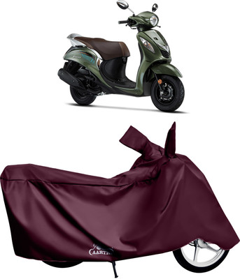 XAFO Waterproof Two Wheeler Cover for Yamaha(Fascino, Red)