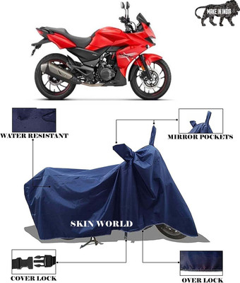 THE REAL ARV Waterproof Two Wheeler Cover for Hero(Xtreme 200S, Blue)