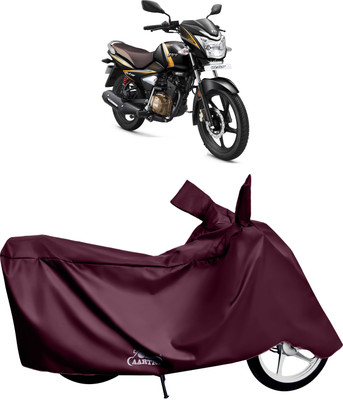 XAFO Waterproof Two Wheeler Cover for TVS(Victor, Red)