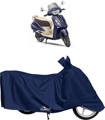 XAFO Waterproof Two Wheeler Cover for TVS(Jupiter, Blue)