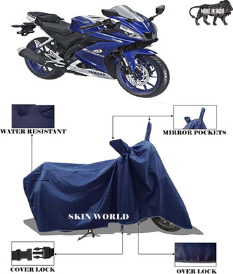 APNEK Waterproof Two Wheeler Cover for Yamaha(YZF R15 V3.0, Blue)