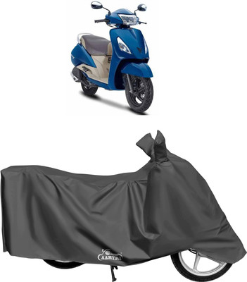DROHAR Waterproof Two Wheeler Cover for TVS(Jupiter, Grey)