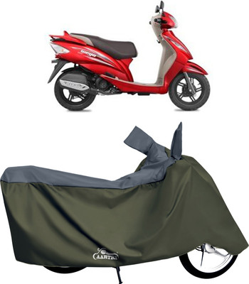 XAFO Two Wheeler Cover for TVS(Wego, Grey)