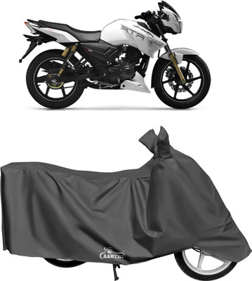 DROHAR Waterproof Two Wheeler Cover for TVS(Apache, Grey)