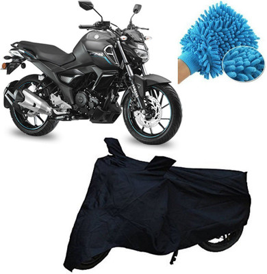 Adhvik Two Wheeler Cover for Yamaha(FZ S V3.0 FI, Black)