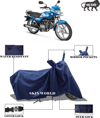 APNEK Waterproof Two Wheeler Cover for Hero(HF Deluxe Eco, Blue)