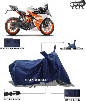 THE REAL ARV Waterproof Two Wheeler Cover for KTM(RC 200, Blue)