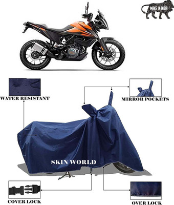 THE REAL ARV Waterproof Two Wheeler Cover for KTM(390 Adventure, Blue)